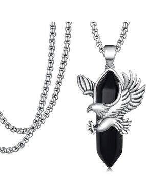 Sterling Silver Eagle Necklace for Men & Women | Unique Jewelry Gift Idea